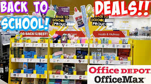 Back To School Shopping 85 Cent Deals Office Depot Officemax Shop With Me 2019 Youtube