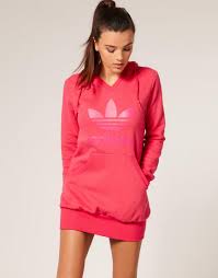 Adidas Adidas Tonal Trefoil Fleece Hoodie Dress At Asos Hoodie Dress Fashion Clothes