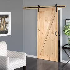 Reliabilt Solid Core Soft Close Pine Barn Interior Door With Hardware Common 36 In X 84 In Actual 36 In X 84 In Lowes Com French Doors Interior Doors Interior Wood Doors Interior