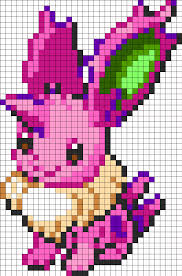 Eevee And Nidorino Fusion Perler Bead Pattern Bead Sprite Pixel Art Pokemon Pokemon Soleil Et Lune Pokemon Evoli