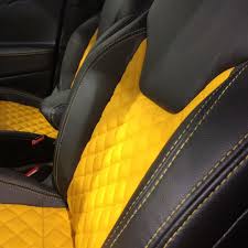 Jeep Renegade Yellow And Black Interior Seats Diamond Stitch Jeep Interiors Jeep Renegade Jeep Wrangler Interior