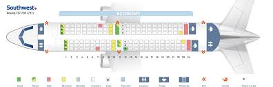 Seat Map And Seating Chart Boeing 737 700 Southwest Airlines Seating Plan Alaska Airlines Airbus