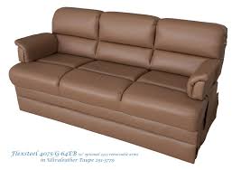 Flexsteel Donner Rv Sofa Model 4075g 64eb Armless Easy Bed With Optional 4213 Removable Arm Kit Available In Lengths Of 58 Rv Sofas Simple Bed Rv Furniture