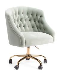 Tainoki Vivian Velvet Office Chair 149 99 Cushioned Back And Seat Tufted Back Detail Easy Assembly Velvet Office Chair Office Chair Design Work Space Chair