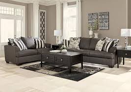 Value City Furniture Nj New Jersey Staten Island Furniture Store Levon Sofa And Loveseat Charcoal Charcoal Living Rooms Living Room Collections Sofa Set