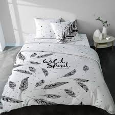 Parure Housse De Couette Ado Graphique Turquoise Plume Wild Spirit Bleu Taille 240x220 Cm Parure De Lit Blanche Parure De Lit Et Jeux De Housse De Couette