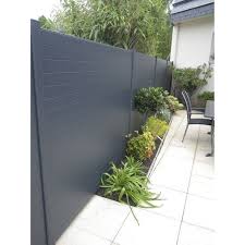 Lame De Cloture Aluminium Pleine Klos Up Gris Zinc H 9 X L 145 Cm Cloture Aluminium Cloture Pvc Cloture Maison