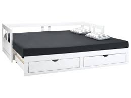 Lit Banquette Gigogne 2x90x190 Cm 2 Tiroirs Melody Coloris Blanc Vente De Lit Enfant Conforama Lit Gigogne Banquette Gigogne Lit Gigogne Enfant