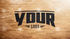 Basketball Court Photoshop Logo Mockup Sports Templates Logos Basketball Floor Photoshop Logo