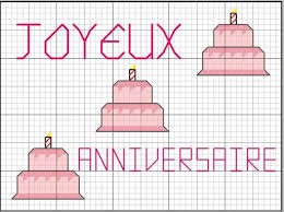 Point De Croix Joyeux Anniversaire Anniv Blog Point De Croix Joyeuse Anniversaire Anniversaire
