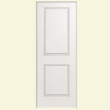 Masonite 32 In X 80 In Solidoor 2 Panel Square Top Right Handed Solid Core Smooth Primed Composite Single Prehung Interior Door 19198 The Home Depot Prehung Interior Doors Doors Interior 2 Panel Interior Door