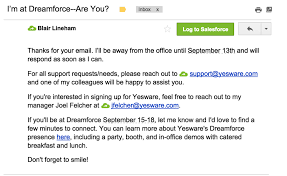 13 Refreshingly Unique Out Of Office Message Examples Out Of Office Email Out Of Office Message School Lesson Plans