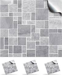 From 9 95 30 Light Grey Self Adhesive Mosaic Wall Tile Decals For 150mm 6 Inch Square Stick On Wall Tiles Bathroom Tile Stickers Discount Bedroom Furniture