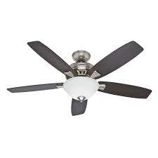 Hunter Banyan 52 In Brushed Nickel Ceiling Fan 53175 At The Home Depot Ceiling Fan With Light Ceiling Fan Brushed Nickel Ceiling Fan