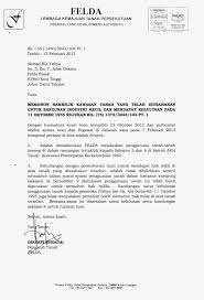 Surat Rasmi Permohonan Geran Tanah Selangor R