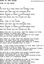 Home On The Range Song Song Home On The Range With Lyrics For Vocal Performance And Children Songs Lyrics Ukulele Chords Songs Camp Songs