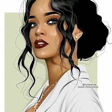 Via Http Instagram Com Zbynekkysela Desenho De Cabelo Desenhos De Celebridades Desenho De Mulher Negra