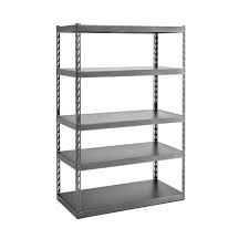 Gladiator 72 In H X 48 In W X 24 In D 5 Shelf Steel Garage Shelving Unit With Ez Connect Gark485xgg Garage Shelving Units Garage Shelving Garage Storage Shelves