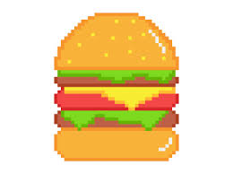 Pixel Art Burger Stickers Pixel Art Free Png Transparent Stickers