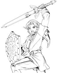 Free Printable Zelda Coloring Pages For Kids In 2020 Coloring Pages Inspirational Legend Of Zelda Coloring Pages For Kids