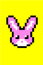Easy Pixel Art Rabbit Pixel Art Facile Lapin Easy Pixel Art Pixel Art Pixel