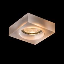 Bianca Square Satinated Rendl Light Studio Square Recessed Spotlight Of Satinated Glass For A Gu10 Light Recessed Spotlights Ceiling Lights Light