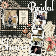 Nsd 09 Scraplift Bridal Shower National Scrapbook Day May 2009 Gallery Wedding Scrapbook Pages Bridal Shower Scrapbook Wedding Scrapbooking Layouts