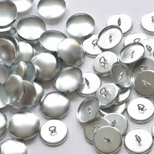 50 Metal Self Cover Buttons 22 30 36 40 45 Bulk 2 Parts Eye Back Button Covered Fabric Buttons Tufting Sewing Upholstery Jewelry Making Covered Buttons Jewelry Making Metal