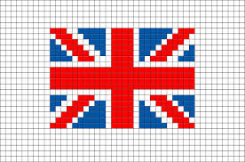 Flag Of United Kingdom Great Britain Pixel Art Dessin Quadrille Dessin Pixel Pixel Art