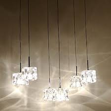 Crystal Pendant Light Dining Room Pendant Light Fashion Crystal Ice Cube Pendant Lighting L Crystal Pendant Lighting Pendant Lighting Dining Room Pendant Light