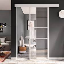 Porte Coulissante Laquee Blanc Chloe Artens H 204 X L 83 Cm Leroy Merlin Porte Coulissante Idees De Porte Portes