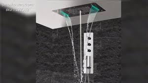 Super Luxury Recessed Ceiling Mount Led Large Shower Set Large Shower Shower Set Recessed Ceiling