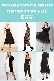 Packable Cocktail Dresses That Won T Wrinkle In Your Suitcase Cocktail Dress Fashion Packable