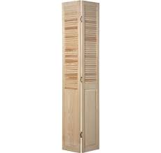 Portes Pliantes Demi Persiennees En Pin Finition Brut Largeur De 60cm Porte Pliante Porte Placard Persienne Porte Placard Pliante