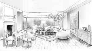 The Bear Necessities And Jean Royere Interior Design Sketches Drawing Interior Interior Design Renderings
