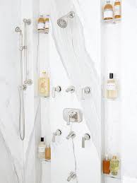Store More In Your Bathroom With These Smart Storage Ideas Shower Shelves Bathroom Shower Panels Shower Storage