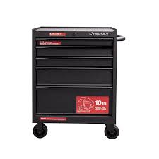 Husky 27 In W 5 Drawer Rolling Cabinet Tool Box Chest In Textured Black Uat H 26051 The Home Depot In 2020 Tool Chest Husky Tool Box Tool Cabinet