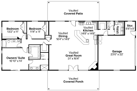 Brilliant Picture Sketch 3 Bedroom Rectangular House Plans Astounding 3 Bedroom Rectangular Ho Ranch House Floor Plans Floor Plans Ranch Rectangle House Plans