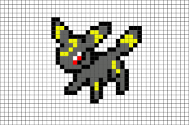 Pokemon Umbreon Pixel Art Pixel Art Pokemon Pokemon Cross Stitch Perler Bead Pokemon Patterns