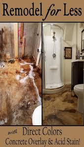 Concrete Overlay Simple Bathroom Remodel Cheap Bathroom Remodel Inexpensive Bathroom Remodel