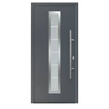 Porte D Entree Alu Vitree Gris Castorama Porte Entree Vitree Porte Entree Aluminium Porte Entree Alu