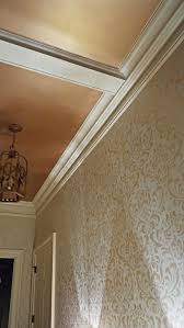 Metallic Stenciling And Metallic Paint On Ceiling Jpg 550 977 Metallic Paint Walls Gold Ceiling Modern Masters