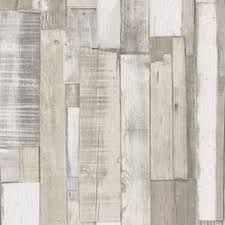 Papier Peint Effet Planches De Bois Blanc Gris Castorama Papier Peint Texture Papier Peint Papier Peint Bois