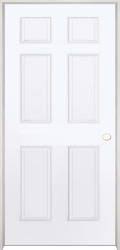 64 Mastercraft 34 X 80 Primed Woodgrain 6 Panel Prehung Interior Door Left Inswing Menards Prehung Interior Doors Doors Interior Mastercraft