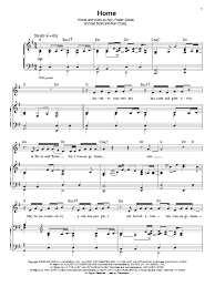 Michael Buble Home Digital Sheet Music By Michael Buble Sheet Music Home Michael Buble Michael Buble
