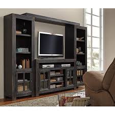 Galveston Entertainment Unit Black Ashley Furniture 3 399 00 Fireplace Entertainment Center Wall Entertainment Center Entertainment Center Wall Unit
