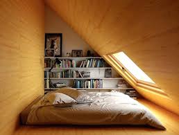 Image Result For Very Low Ceiling Attic With Skylights Attic Bedroom Designs Low Ceiling Bedroom Bookshelves In Bedroom