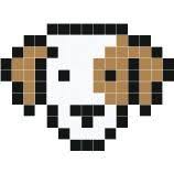 Pixel Tete De Chien Pixel Art Facile Grille Pixel Art Pixel Art