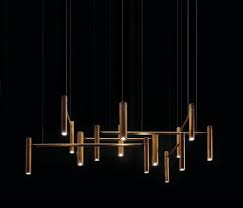 Tubular Horizontal Ceiling By Henge Pendant Lights In Metal Ceiling Lights Wall Lighting Design Copper Pendant Lights