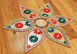 Rangoli Floor Art Big Small Pan Dual Colour Stone Etsy In 2020 Rangoli Designs Rangoli Border Designs Floor Art